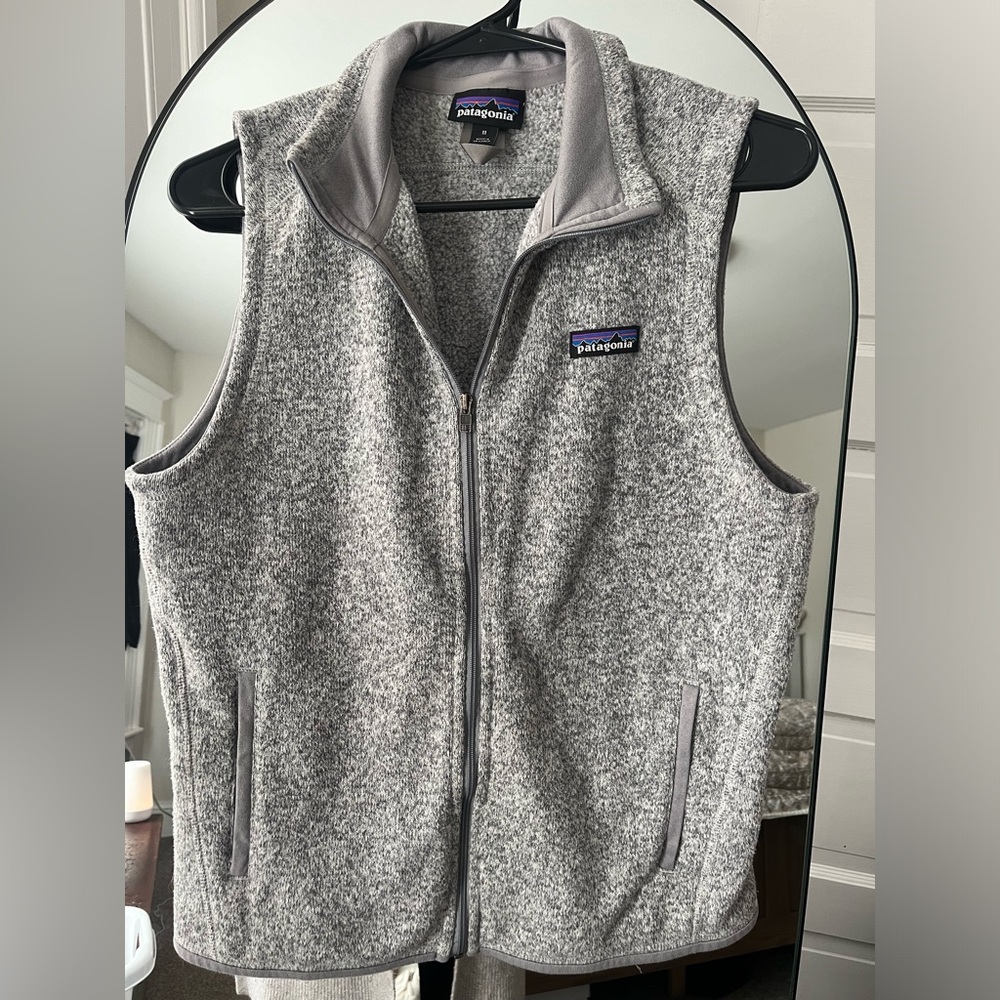 Patagonia Heather Gray Fleece Vest